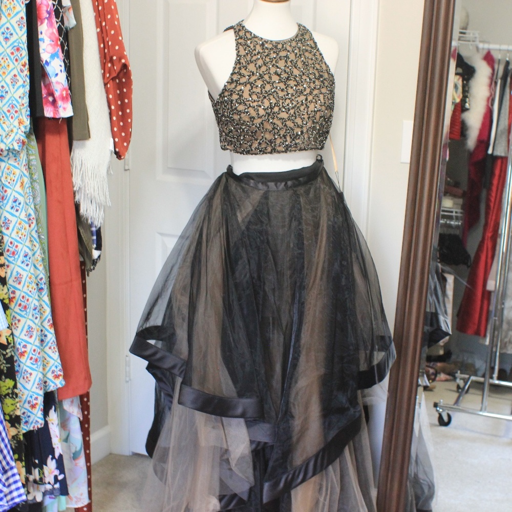 Brand New Glamour by Terani Couture Top and Skirt
